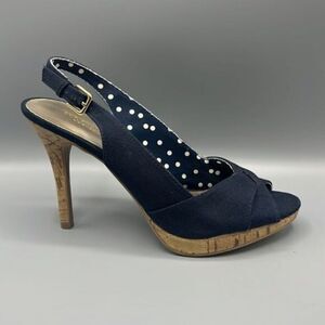 Christian Siriano for Payless Cork Heel Platform Open Toe Heels